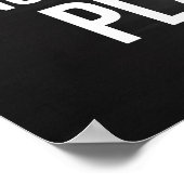 太った人はプレートが足りる ポスター (角)