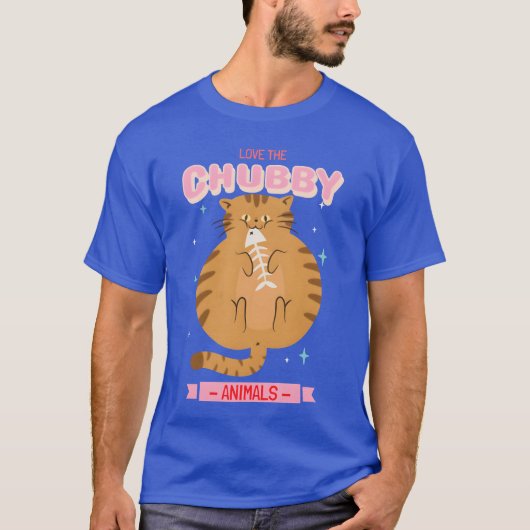 太った動物が好き 8 ギフト Tシャツ (正面)
