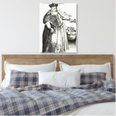 太った司教 キャンバスプリント (インサイチュ (寝室))