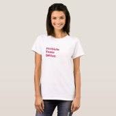 太った女の子の味が良い Tシャツ (正面フル)