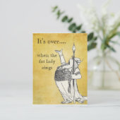 太った女性が歌う時 ポストカード (スタンド正面)