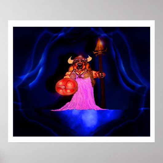 太った女性が歌う ポスター (正面)