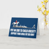 太った子ども カード (黄色い花)