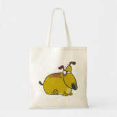 太った子犬のトートバッグ トートバッグ (正面)
