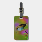 太った小さなハチドリ ラゲッジタグ (正面縦)