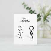 太った棒の男 ポストカード (スタンド正面)