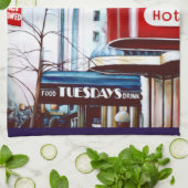 太った火曜日の大みそか キッチンタオル (折り畳み)