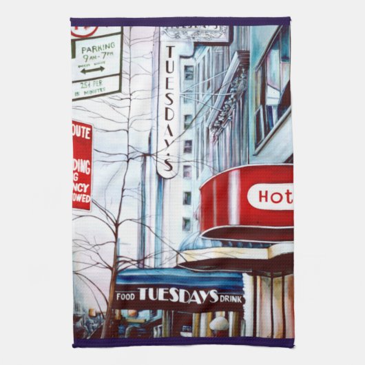 太った火曜日の大みそか キッチンタオル (縦)