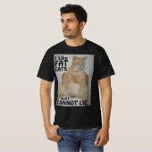 太った猫が好きで嘘はつけない!面白いTシャツ Tシャツ (正面フル)