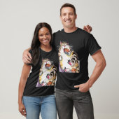 太った猫が寿司を食べている Tシャツ (ユニセックス)