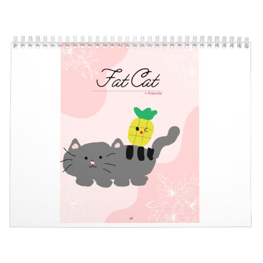 太った猫と友人はALL FRIENDS 最高の DEAL カレンダー (カバー)