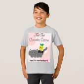 太った猫のいとこのクルー Tシャツ (正面フル)