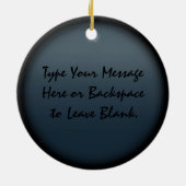 太った猫のオーナメントパーソナライズされた猫の装飾ギフト セラミックオーナメント (裏面)