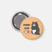 太った猫の不機嫌おもしろいなモード   マグネット (正面/裏面)