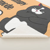太った猫の不機嫌おもしろいモード シェルパブランケット (3/4)