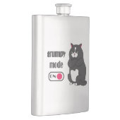 太った猫の不機嫌おもしろいモード フラスク (右)