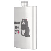 太った猫の不機嫌おもしろいモード フラスク (左)