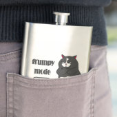 太った猫の不機嫌おもしろいモード フラスク (インサイチュ)