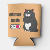 太った猫の不機嫌おもしろいモード 缶クーラー (正面)