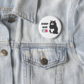 太った猫の不機嫌おもしろいモード 缶バッジ (インサイチュ)