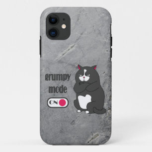太った猫の不機嫌おもしろいモード iPhone 11 ケース