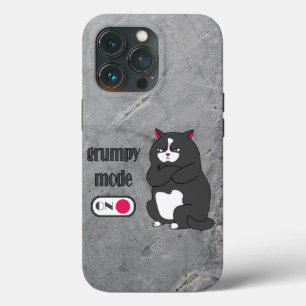 太った猫の不機嫌おもしろいモード iPhone 13 PROケース