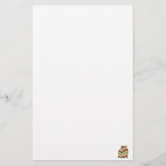 太った猫の文房具 便箋 (正面)