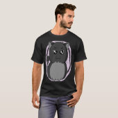 太った猫は怒っているみたい Tシャツ (正面フル)