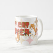 太った猫好きマグカップ コーヒーマグカップ (正面右)