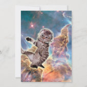 太った猫宇宙飛行士 招待状 (裏面)