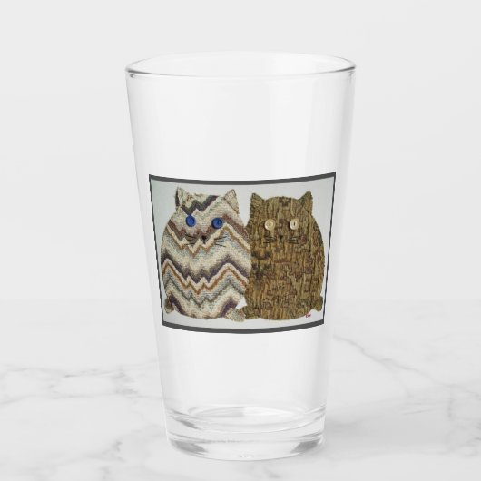 太った猫2 #1 タンブラーグラス (正面)