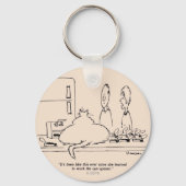 太った猫 キーホルダー (正面)