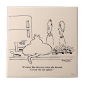 太った猫 タイル (正面)