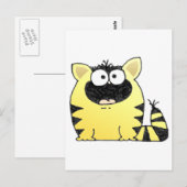 太った猫 ポストカード (正面/裏面)