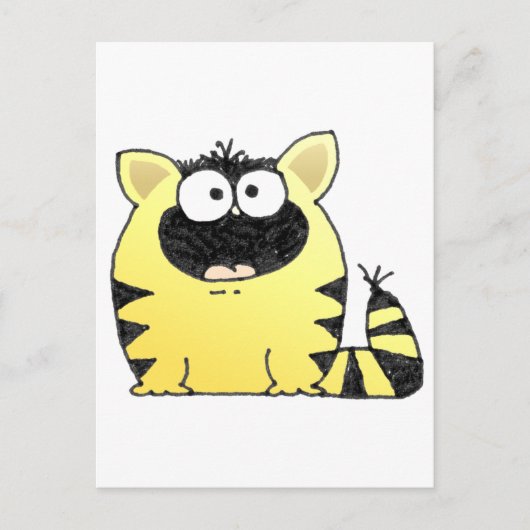 太った猫 ポストカード (正面)