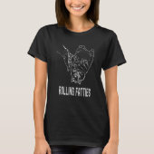 太った猫 ローリング・ファティーズ 猫用 Tシャツ (正面)