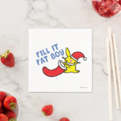 太った男の子を満たす スタンダードカクテルナプキン (インサイチュ)