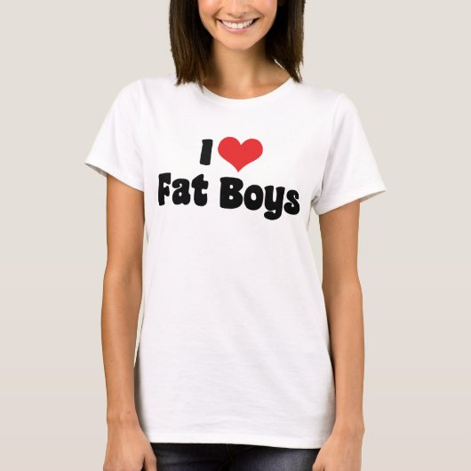 太った男の子大好き Tシャツ (正面)