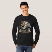太った相撲のレスリング猫 Tシャツ (正面フル)