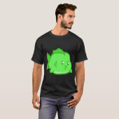 太った緑の魚 Tシャツ (正面フル)