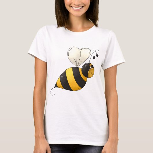 太った蜂の女性用Tシャツ Tシャツ (正面)