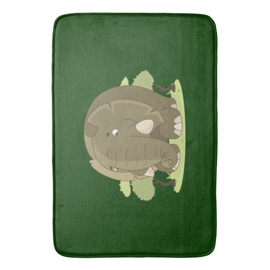 太った象 バスマット (正面縦)