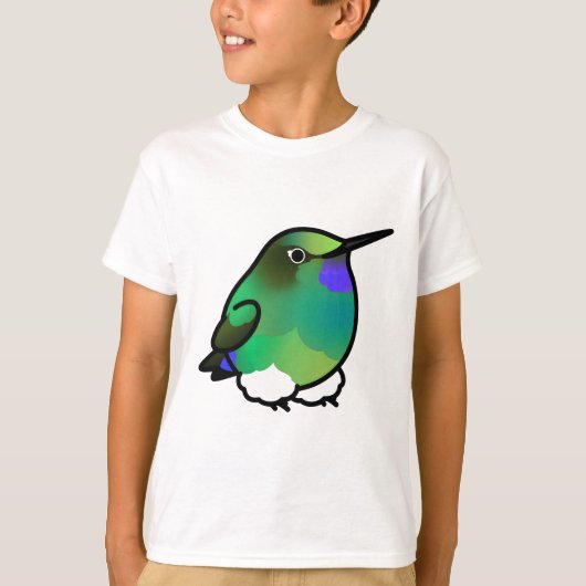太った輝くパフクレッグハチドリ Tシャツ (正面)