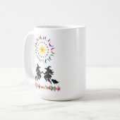 太った魔女とクィアな月 コーヒーマグカップ (正面左)