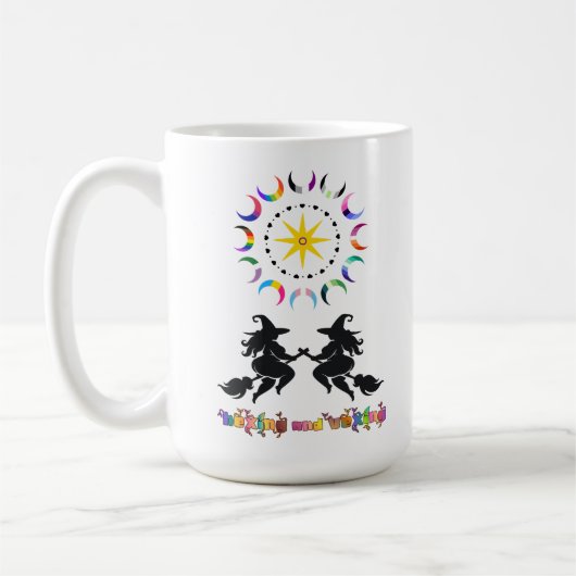 太った魔女とクィアな月 コーヒーマグカップ (左)