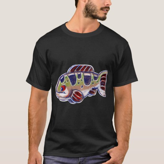 太った魚 Tシャツ (正面)