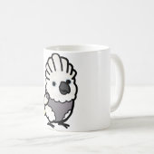 太った鳥好きなオウム コーヒーマグカップ (正面右)