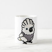 太った鳥好きなオウム コーヒーマグカップ (中央)