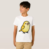 太った黄色いクエーカーオウム Tシャツ (正面フル)