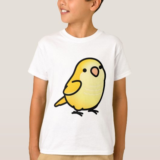 太った黄色いクエーカーオウム Tシャツ (正面)